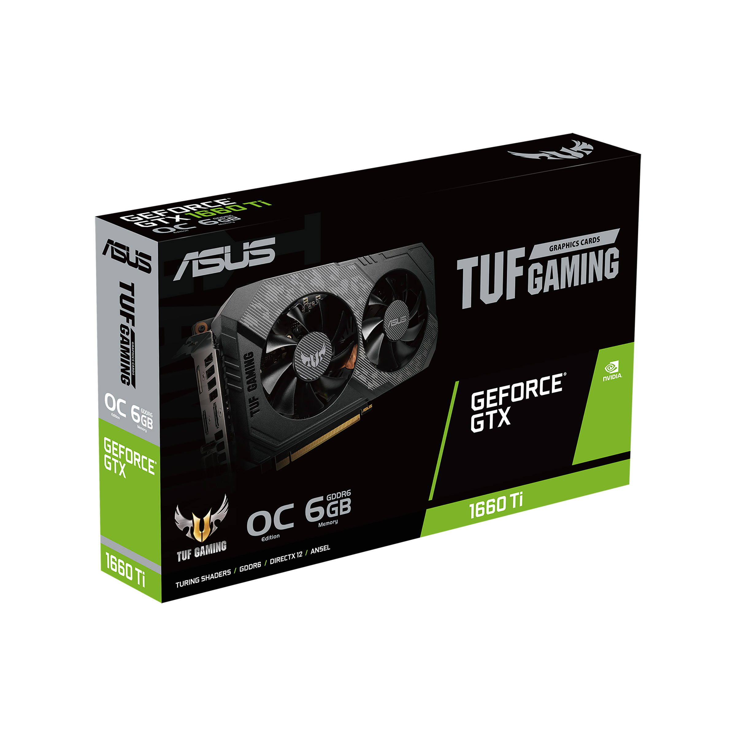 ASUS TUF Gaming GeForce® GTX 1660 Ti EVO OC Edition 6GB GDDR6 ...