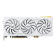 TUF Gaming GeForce RTX 4070 Ti SUPER BTF white graphics card, front view