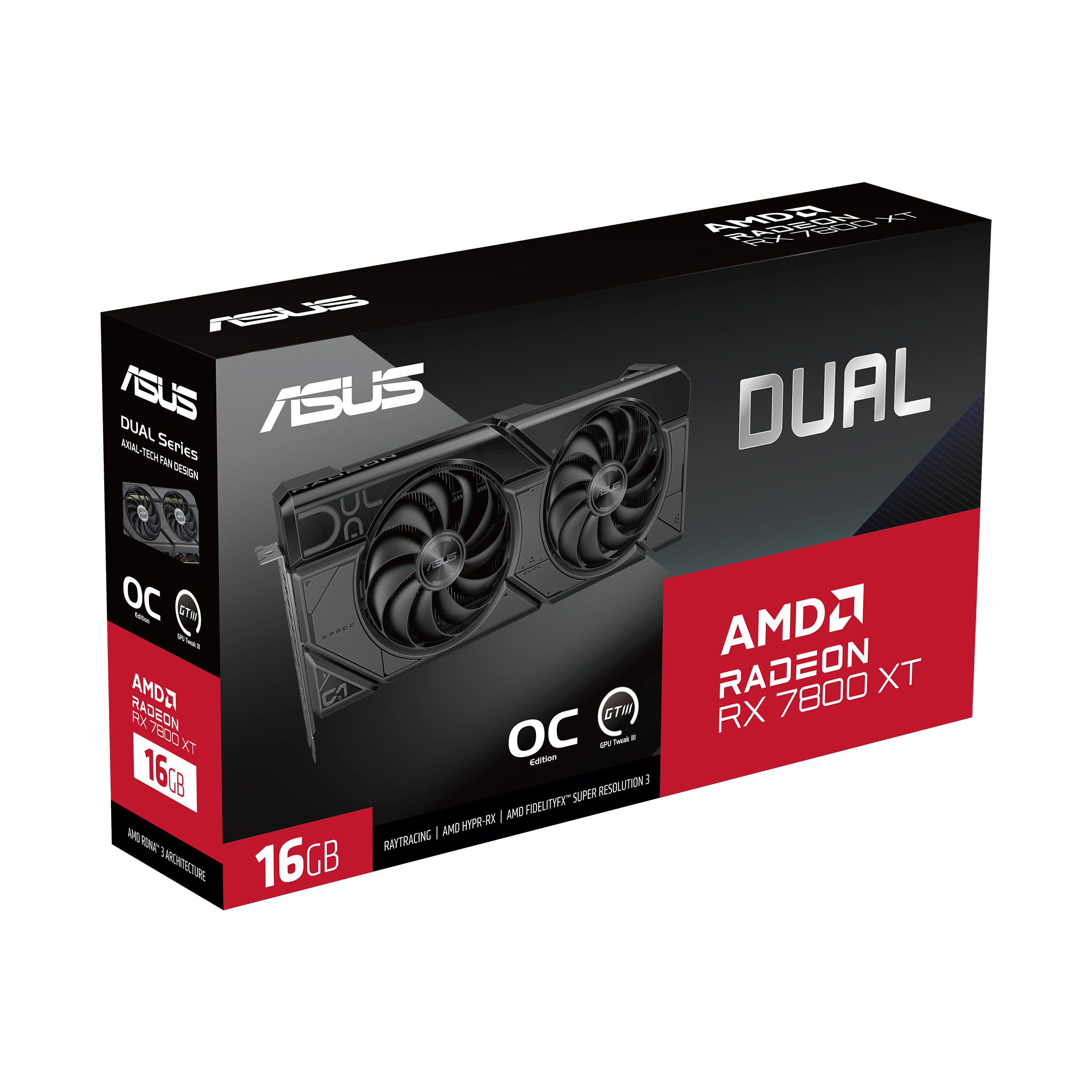 ASUS Dual Radeon™ RX 7800 XT OC Edition 16GB GDDR6 | Graphics Card