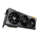 Front angled view of the TUF Gaming RX 7900 XTX graphics card