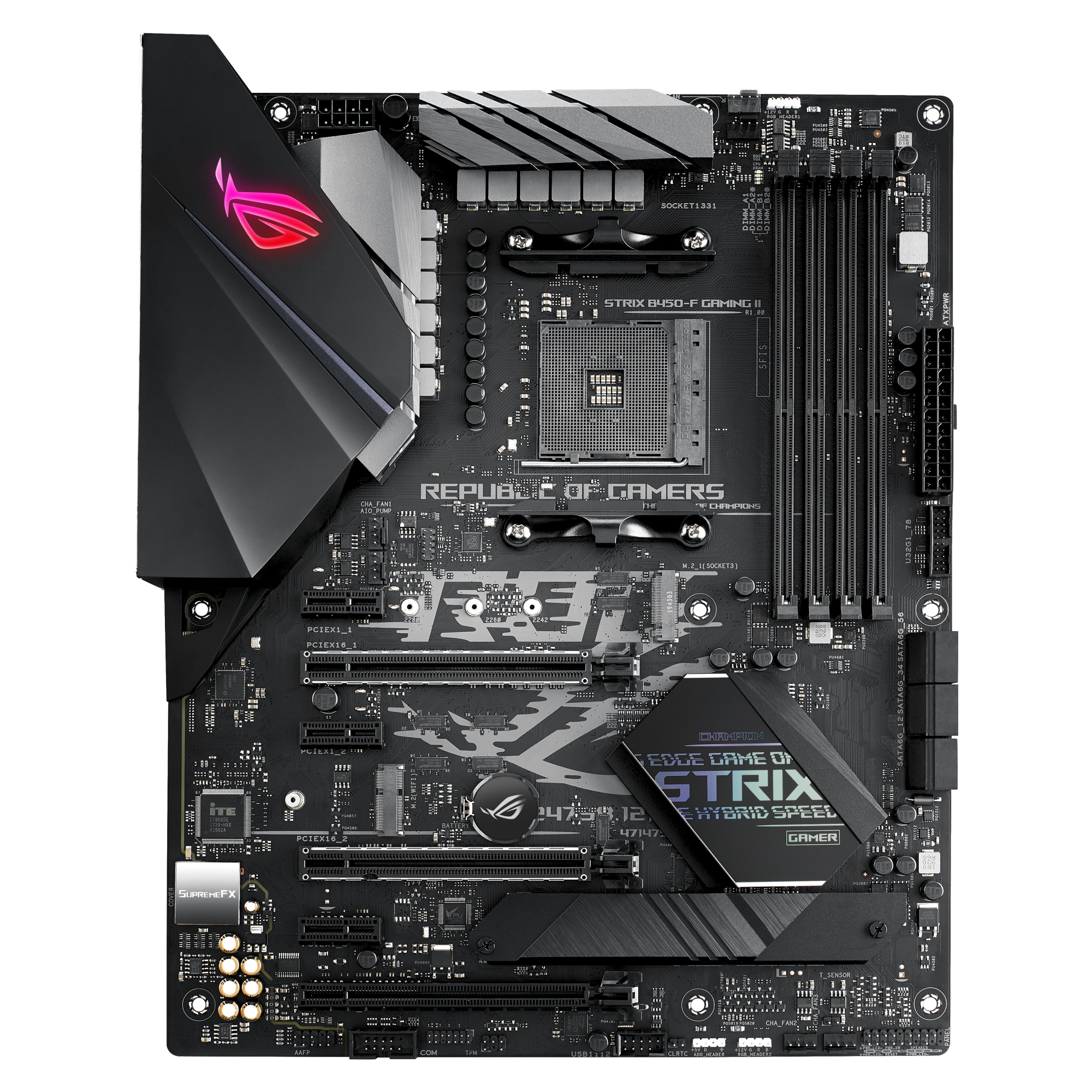 Carte Mère AMD Avec Système De Refroidissement Et Éclairage ROG Strix Asus  B450-F GAMING II