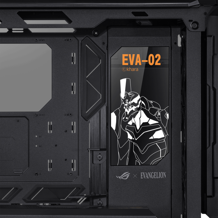 ROG Hyperion EVA 02 lighting panel with EVA-02 theme