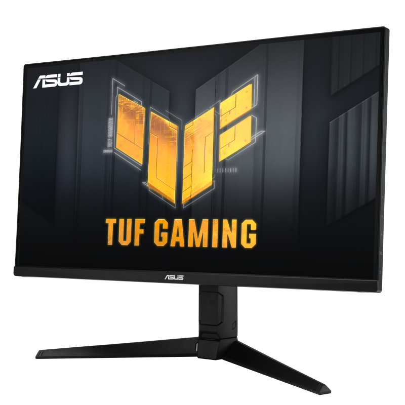 TUF Gaming VG28UQL1A, front view to the left