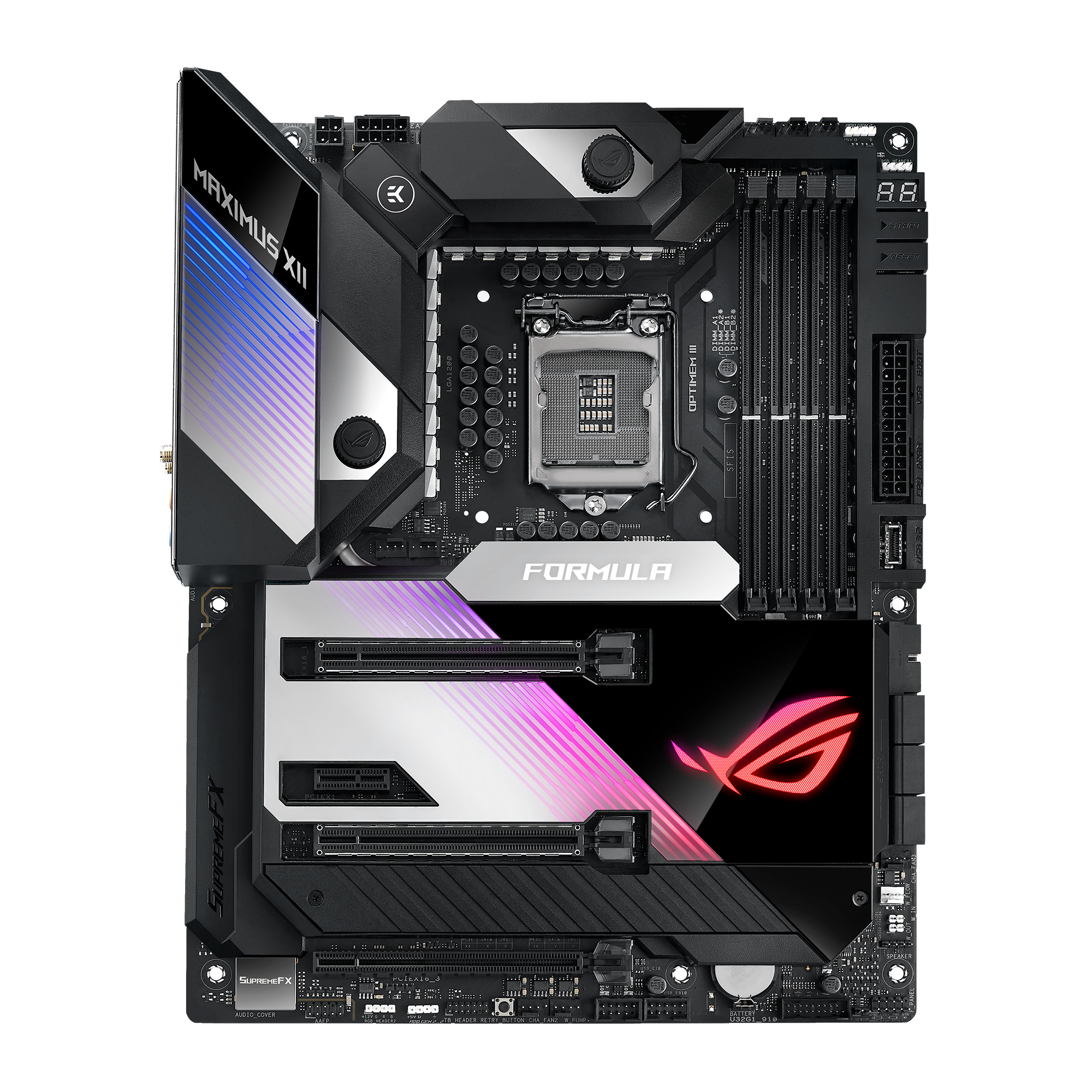ADMI CPU/Motherboard Bundle: Intel Core i5-10400 4.3GHz Turbo Six Core CPU,  ASUS ROG Formula XII Hero ATX DDR4 AURA M.2 Z490 Motherboard, Without RAM 