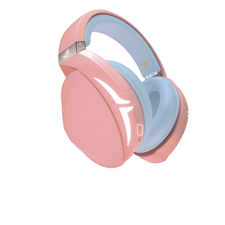 ROG Strix Fusion 300 PNK LTD front angled view from right