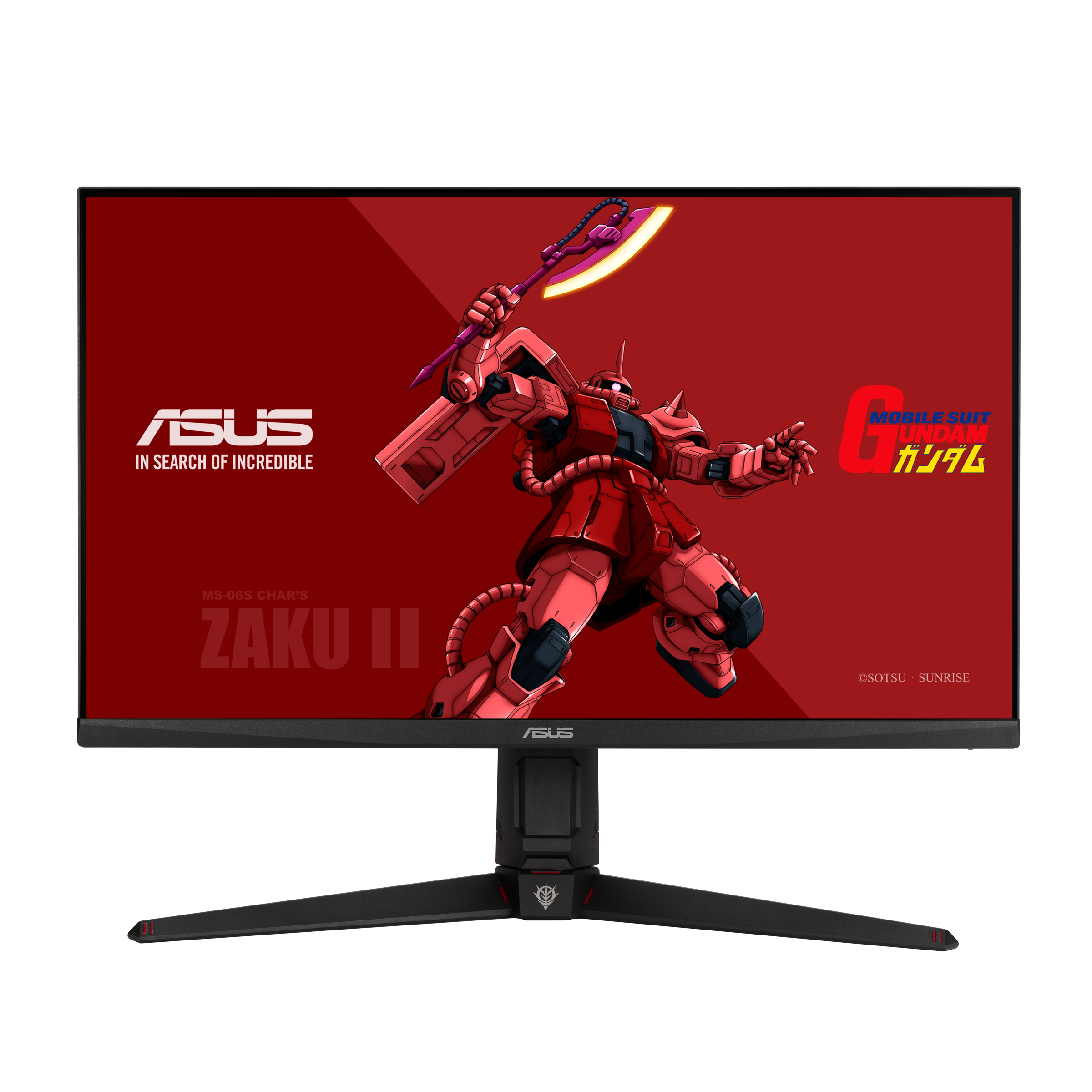 TUF Gaming VG27AQGL1A ZAKU II EDITION - siêu phẩm màn hình gaming vượt trội với thiết kế ấn tượng và chất lượng hình ảnh sắc nét, mượt mà. Hãy cùng xem hình ảnh sản phẩm để khám phá những tính năng độc đáo mà nó mang lại và trải nghiệm thực tế đầy thú vị.