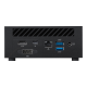 Mini PC PN63-S1, rear view to show I/O ports