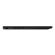 The black ASUS Zenbook 14 with the cover closed is shown from the left side.