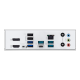 B650E MAX GAIMING WIFI I/O ports closeup