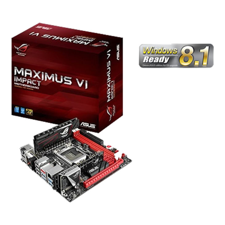 ROG MAXIMUS VI IMPACT with the box