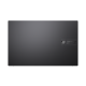 Black Vivobook S 15 OLED (K3502,12th Gen Intel) show the top cover and view from above.