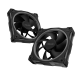 ASUS MR120 ARGB Fan  Standard Black, standard and reverse fan blade