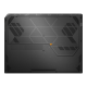 A bottom view of the TUF Gaming A16 gaming laptop’s feet and vents