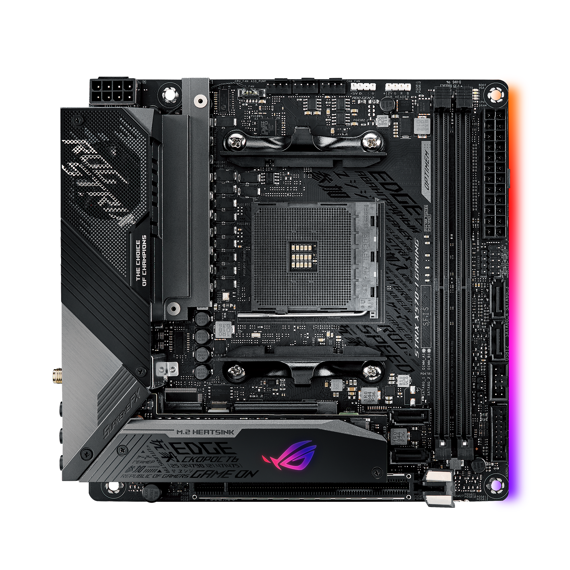 美品 ASUS ROG STRIX X570-I GAMING 最新BIOS更新コンパクトPc