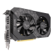 TUF Gaming GeForce GTX 1660 Ti EVO TOP Edition 6GB GDDR6 graphics card, angled top down view, showing off the ARGB element