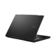 ASUS Vivobook Pro 16X 3D OLED display opened, showing its rear side from the side view