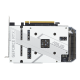 ASUS Dual GeForce RTX 3060 White OC Edition 8GB GDDR6 graphics card, rear view