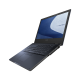 An angled front view of an ASUS ExpertBook B2 elevated.