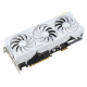 TUF Gaming GeForce RTX 4070 Ti SUPER BTF white edition graphics card front angled view 