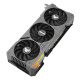 TUF Gaming GeForce RTX 4070 Ti graphics card highlighting the axial-tech fans and ARGB element