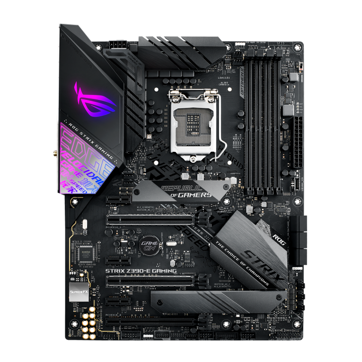 ROG STRIX Z390-E GAMING front view