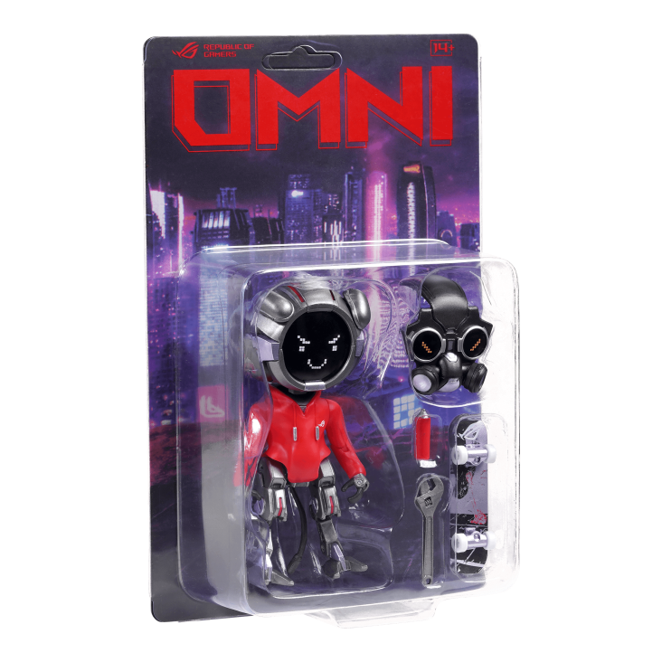 02-OMNI Figure OG in box with mask, tools and skateboard