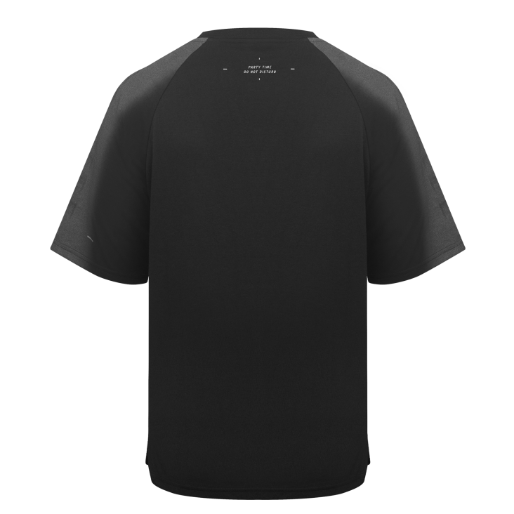 Back view of ROG Ombre T-shirt in black