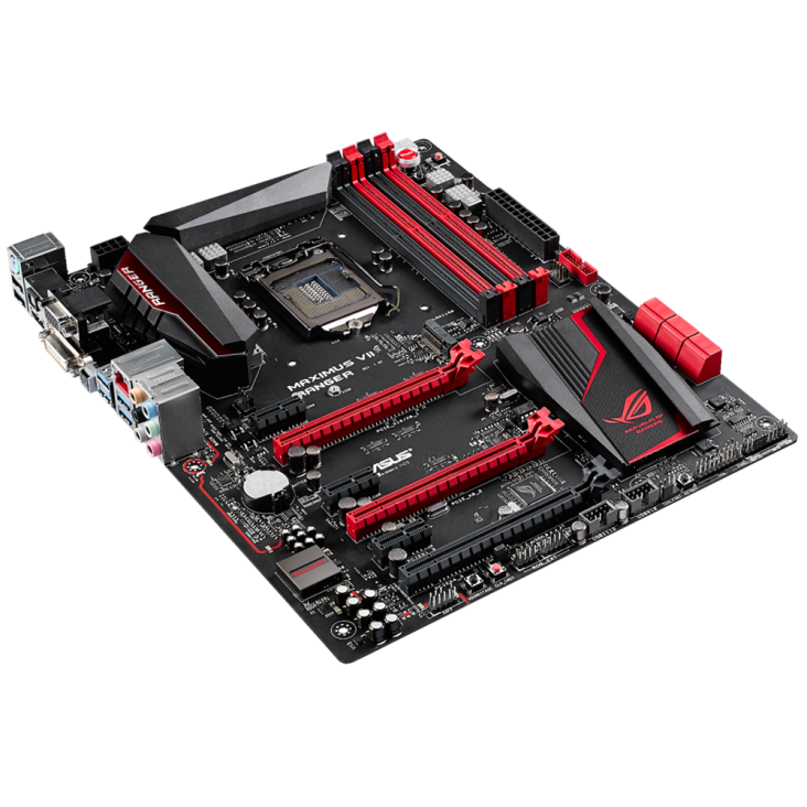 ROG MAXIMUS VII RANGER top and angled view from left