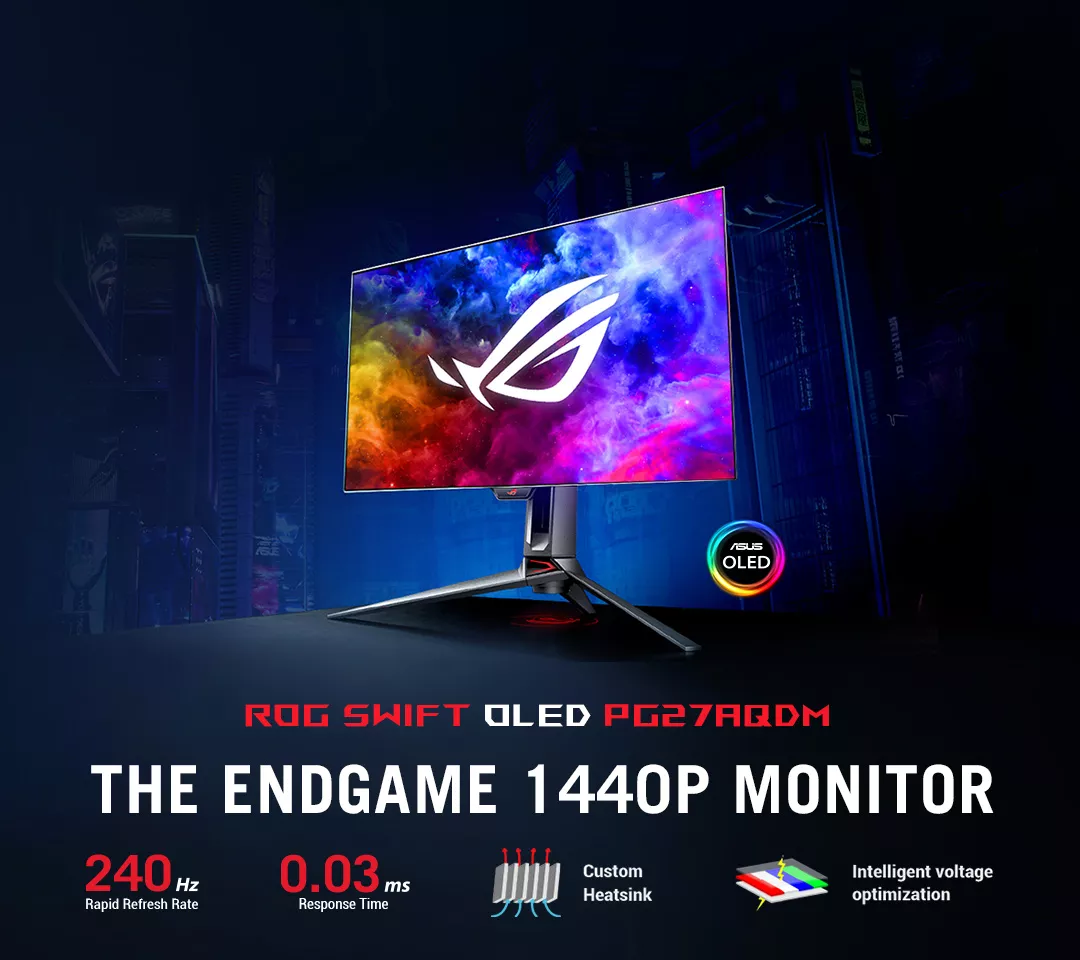 ASUS ROG lança novo monitor gamer de 27 polegadas com taxa de atualização  de 240 Hz 