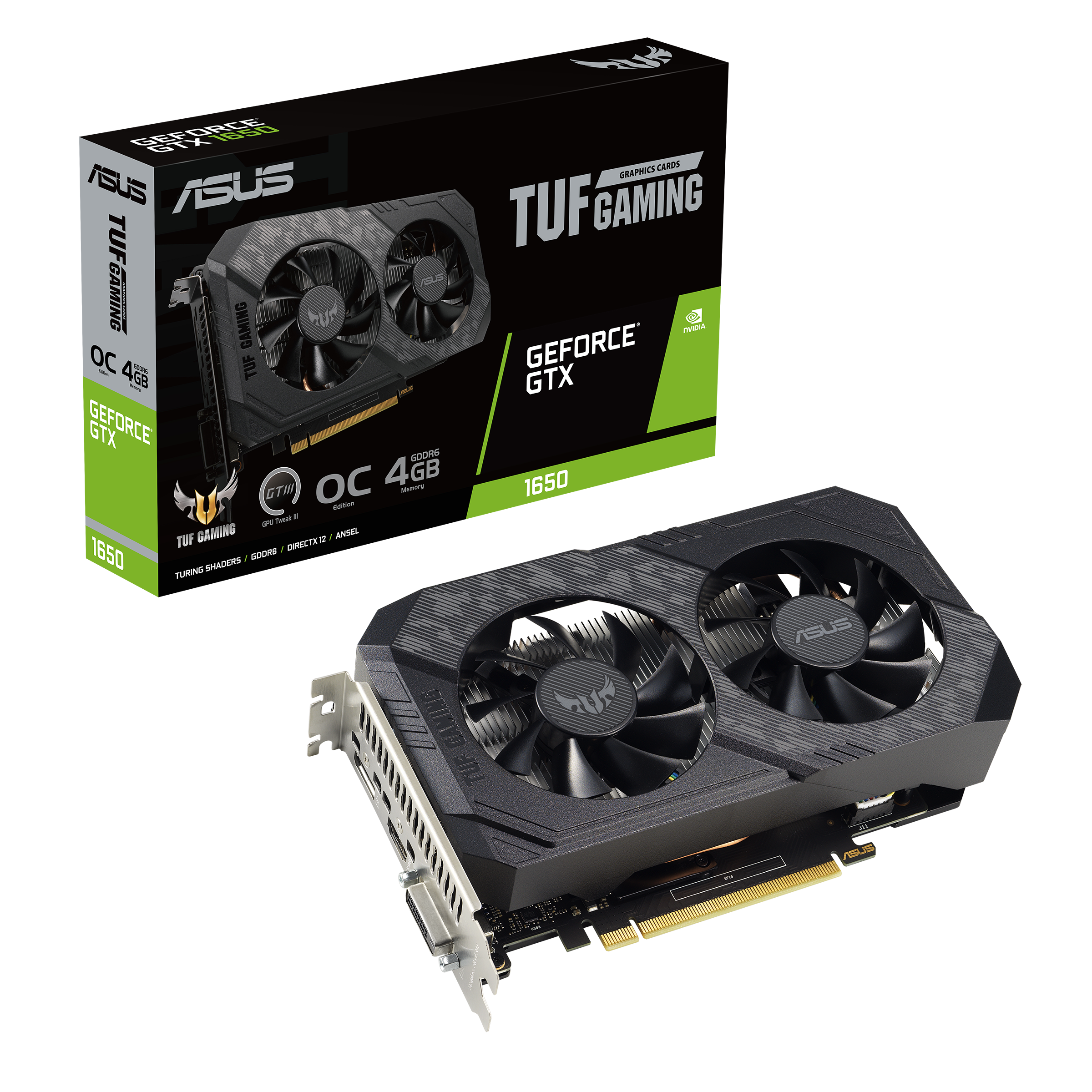 ASUS TUF Gaming GeForce® GTX 1650 V2 OC Edition 4GB GDDR6