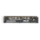 ASUS Dual Radeon RX 6500 XT V2 OC Edition top down view focusing on heatsink