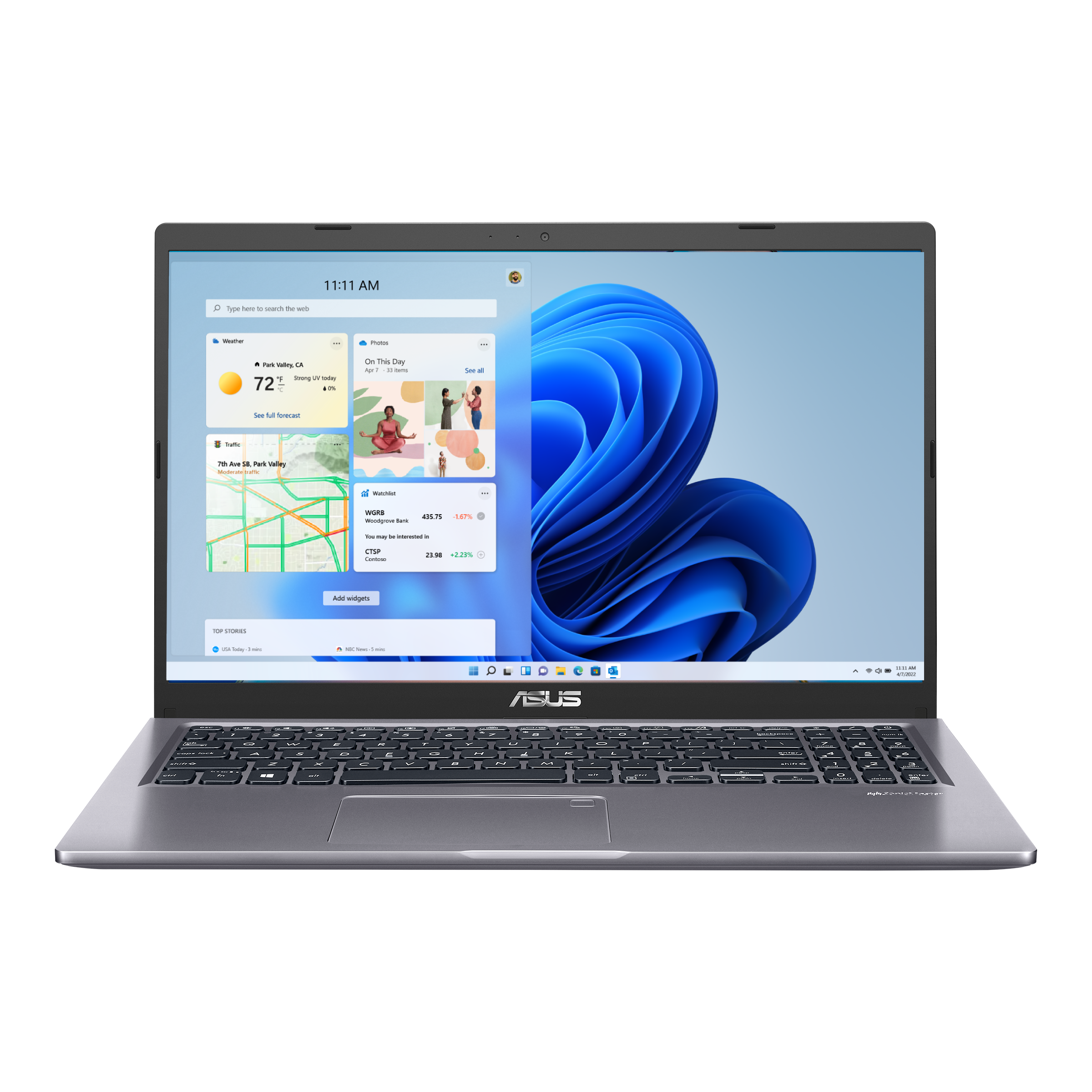 ASUS VivoBook 15 Thin and Light Laptop, 15.6” FHD, Intel i5-1035G1 CPU, 8GB  RAM, 512GB SSD, Backlit KB, Fingerprint, Windows 10, Slate Gray