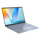 ASUS Vivobook S 14 Mist Plavi prikazan s desne strane s prikazom različitih I/O priključaka.