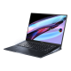 Zenbook Pro 16X OLED (UX7602) displays opened from the front view, tilting at 45-degree from the right side.