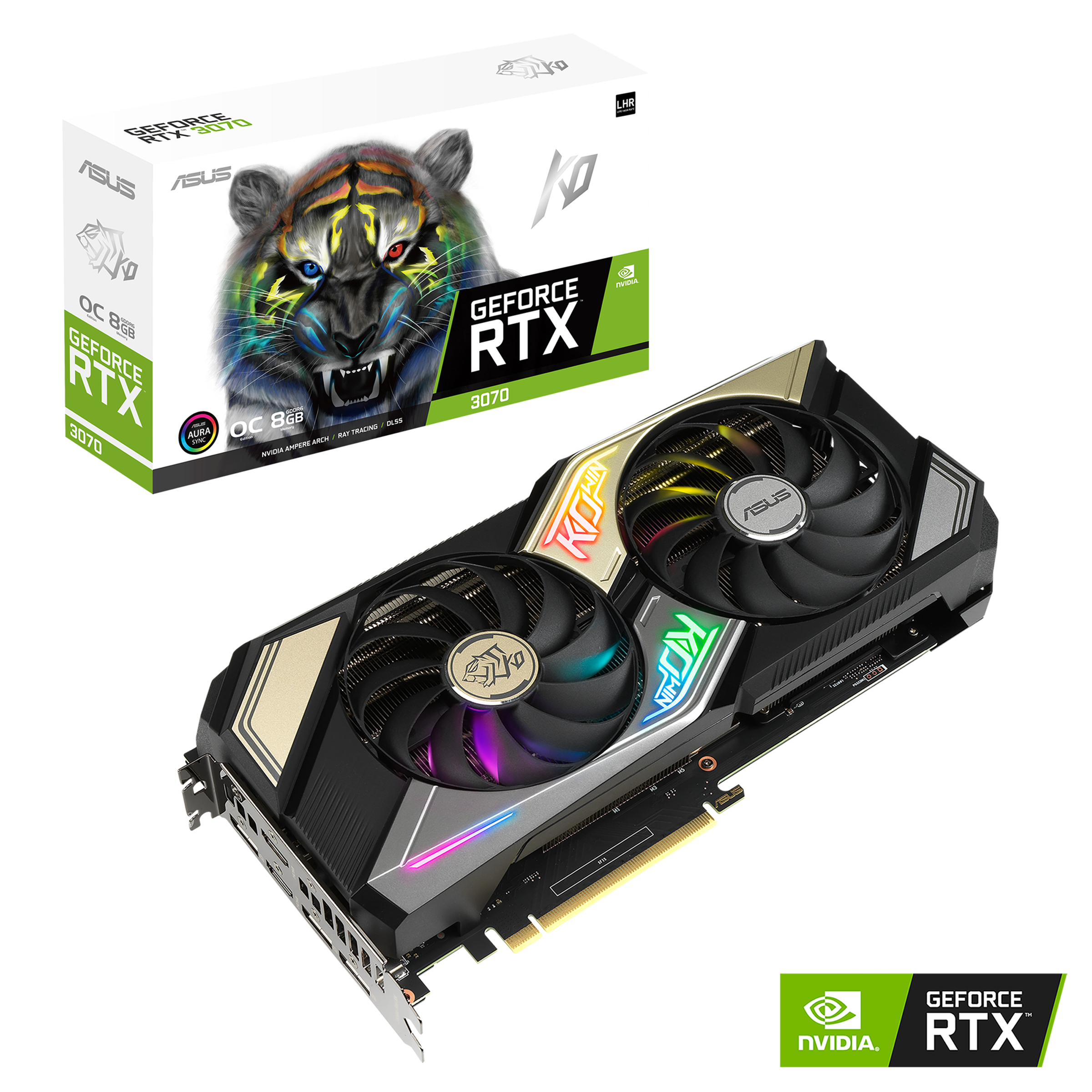 ASUS KO GeForce RTX™ 3070 V2 OC Edition 8GB GDDR6 | Graphics Card