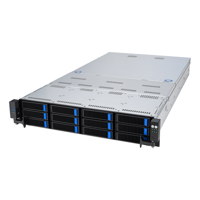 RS720A-E12-RS12 server, left side view