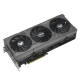 Front angled view of the TUF Gaming AMD Radeon RX 7600 XT OC Edition graphics card