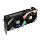 KO GeForce RTX™ 3060 Ti OC Edition graphics card, angled forward view, shocasing the ARGB element