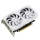 Tarjeta gráfica ASUS Dual GeForce RTX 3060 8GB White Edition, vista frontal en ángulo