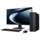 A dark grey ASUS ExpertCenter P500 SFF with keyboard and mouse.