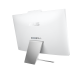 A rear right 45-degree angle view of the white ASUS M3702WFA