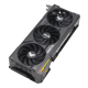 TUF Gaming GeForce RTX 4070 graphics card highlighting the axial-tech fans and ARGB element