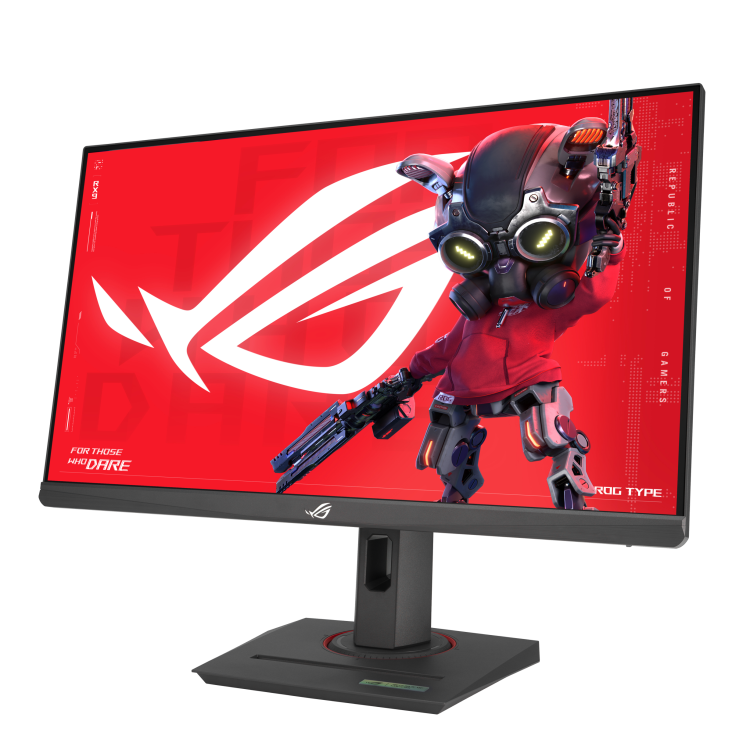 ROG Strix XG259CMS front view, to the left