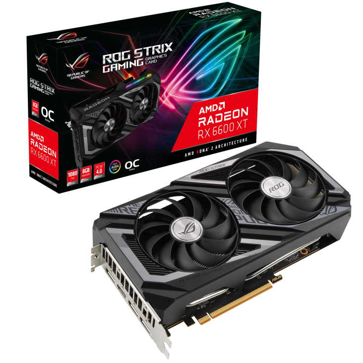 Asus radeon rx 6600 xt dual oc обзор