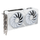 ASUS DUAL GeForce RTX™ 5060 Ti White edition graphics card, front angled view highlighting IO ports