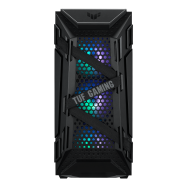 ASUS TUF Gaming GT501 Mid-Tower Computer Case for up to EATX Motherboards  with USB 3.0 Front Panel, Smoked Tempered Glass, Steel Construction, and  Four Case Fans (GT501 TUF GAMING CASE/GRY/WITH HANDL) 