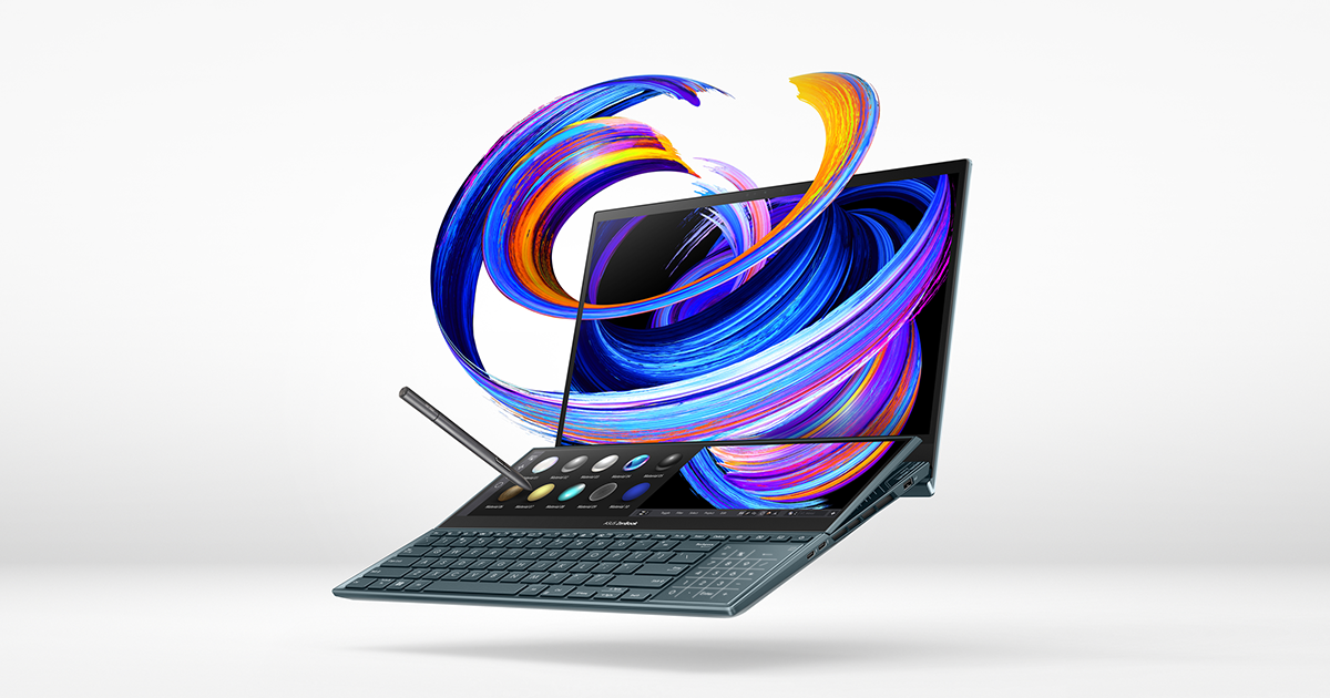 PC portable Asus Zenbook Pro Duo 15 OLED UX582ZM-H2030X - Intel Core i7 -  12700H / jusqu'à 4.7 GHz - Win 11 Pro - GF RTX 3060 - 32 Go RAM - 1 To  SSD NVMe