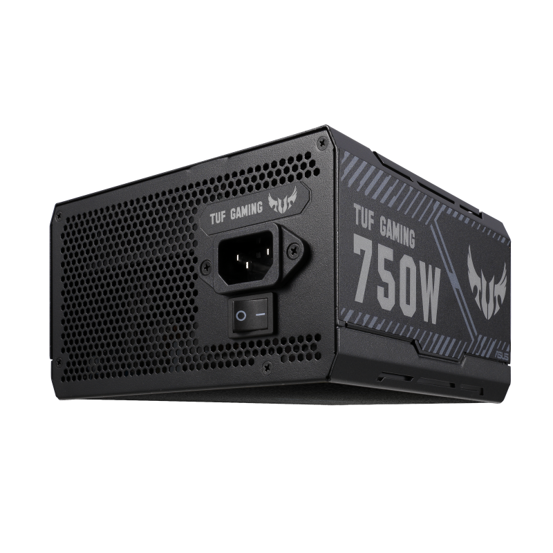 TUF Gaming 750W Bronze rear hero angle