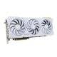 TUF Gaming GeForce RTX 4070 Ti SUPER white graphics card hero shot