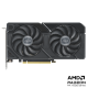 ASUS Dual Radeon RX 7600 XT front view black AMD logo